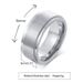 Index Finger Knuckle Stainless Stress Relief Rotating Men's Titanium Steel Ring R-394_voghion.com