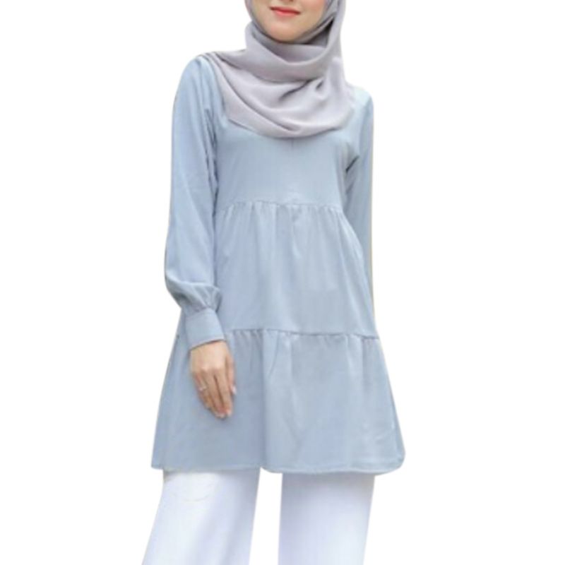 Women's solid color ethnic style suit_voghion.com