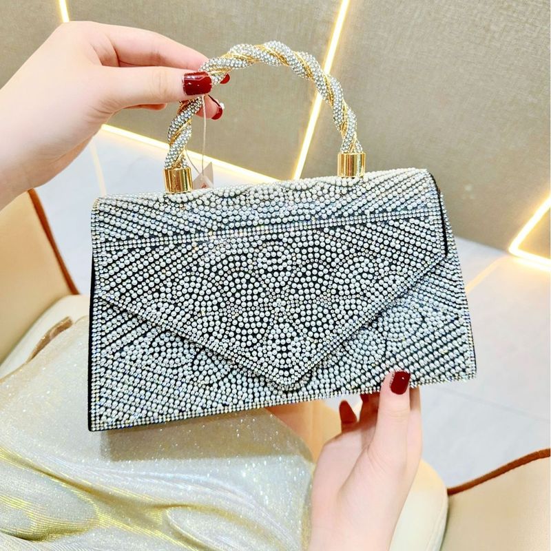 New Handheld Full Diamond Pearl KTV Princess Bag, Single Shoulder Crossbody Banquet Bag_voghion.com