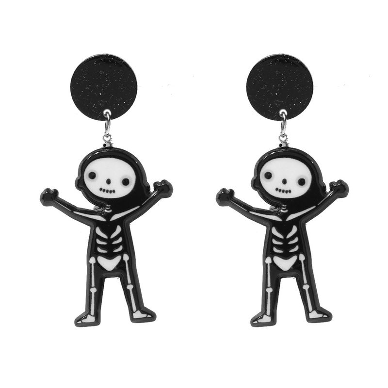 Unisex Kreativ Séiss Kleng Schädel Ouerréng Horror Design Halloween Ouerréng Ouerréng Fra_voghion.com