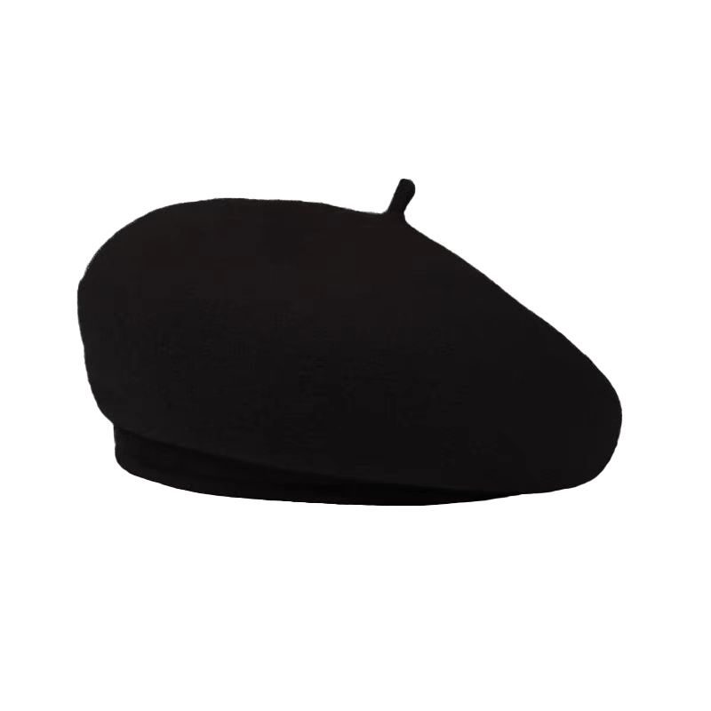 Unisex Jesień/Zima Lekka czapka na każdy mecz z czystej wełny Czapka z dzianiny wełnianej Beret z królika Czapka malarza Bud_voghion.com