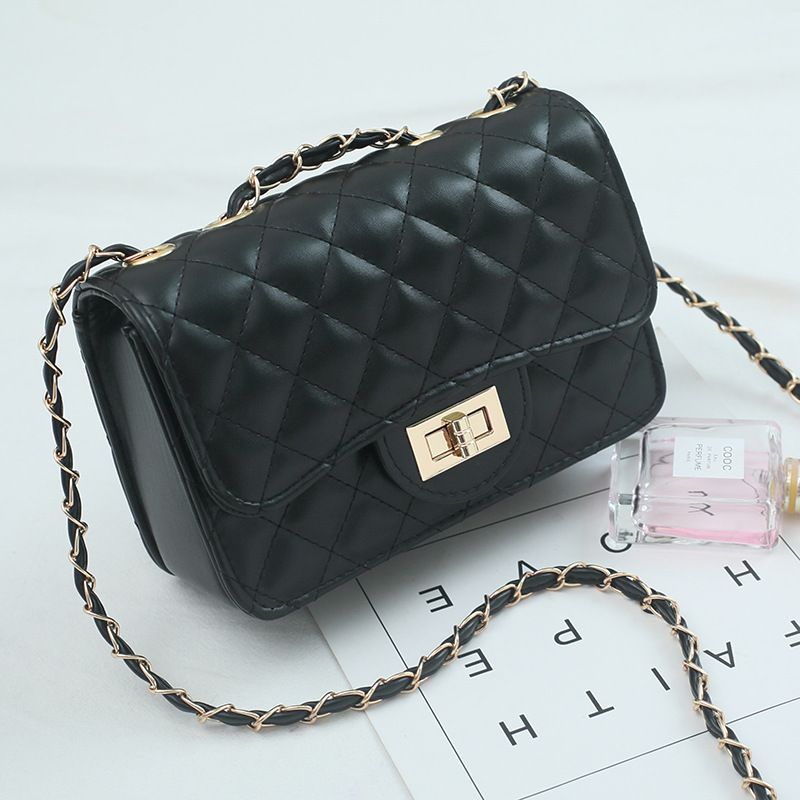 Mode femme petit vent parfumé tout match petit sac carré simple épaule aisselle sac à bandoulière_voghion.com