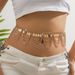 New Accessories Belly Dance Waist Chain Round Personality Punk Metal Chain Performance All Match Body Chain_voghion.com