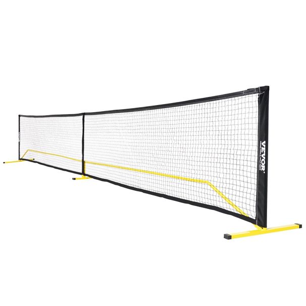 VEVOR Portable Pickleball Net System, 22FT Regulation Size Net, Weather Resistant Steady Metal Frame & Strong PE Net, Outdoor Game Sports Net With Carrying Bag, Easy Setup, Play In Backyard Driveway_voghion.com