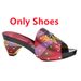 Row diamond pattern all-in-one round head casual high-heeled fashion sandals with handbag set_voghion.com