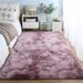 Nordic INS Style Gradient Silk Tie-Dye Foldable Long Wool Carpet Bedroom Bedside Rug /_voghion.com