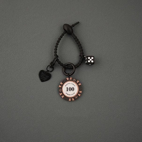 Portachiavi per auto, con dadi e patatine, in pelle di mucca, portafortuna, originale, per coppia, con ciondolo, di alta qualità, per uomini e donne._voghion.com