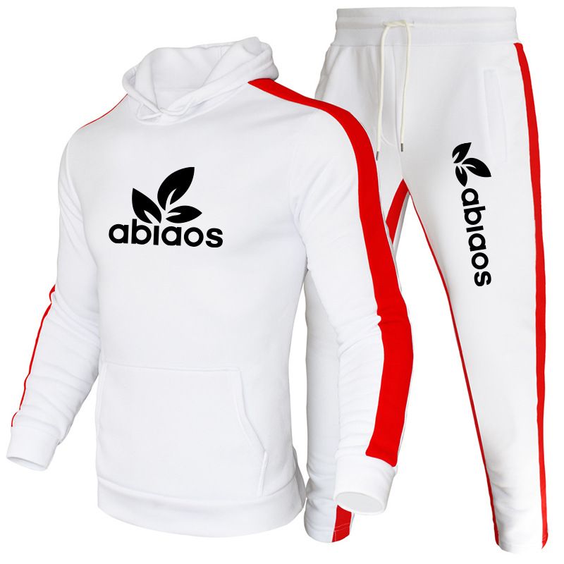 Ensemble pour hommes automne et hiver loisirs vêtements de sport imprimé pull à capuche pantalon 2 pièces marque de mode manteau_voghion.com