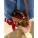 Teksturowana damska skórzana torba typu crossbody z solidną klapą, mini-torba typu box messenger, uniwersalna, swobodna, miękka torba na ramię z pu_voghion.com