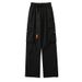 2024 new spring and autumn workwear casual for men, solid color loose multi pocket pants, leg binding pants_voghion.com