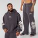 Herrenbekleidung Herren- und Damen-Jogging-Set mit Kapuzenpullover – weicher Fleece-Trainingsanzug zum Laufen, fürs Fitnessstudio und für die Freizeit (Braun/Schwarz/Graphit/Marineblau)_voghion.com
