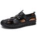 Summer New Men's Sandals Fashionable Breathable Stitching Casual Large Cap Beach Shoes For Men_voghion.com