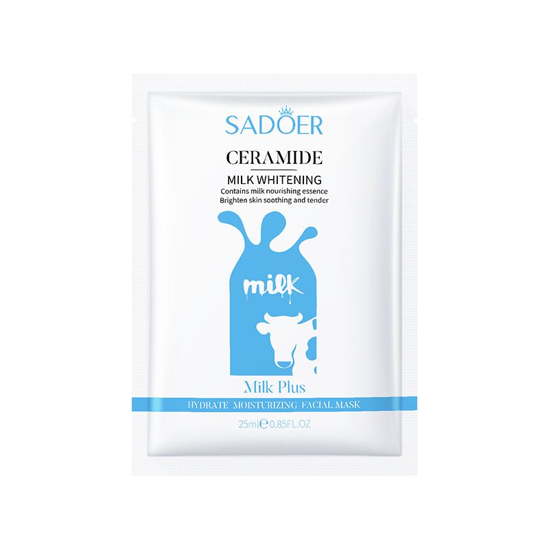 SADOER Milk Double Moisturizing Moisturizing Mask 25g * 1 Piece, Nourishing Skin, Moisturizing And Rejuvenating Mask_voghion.com