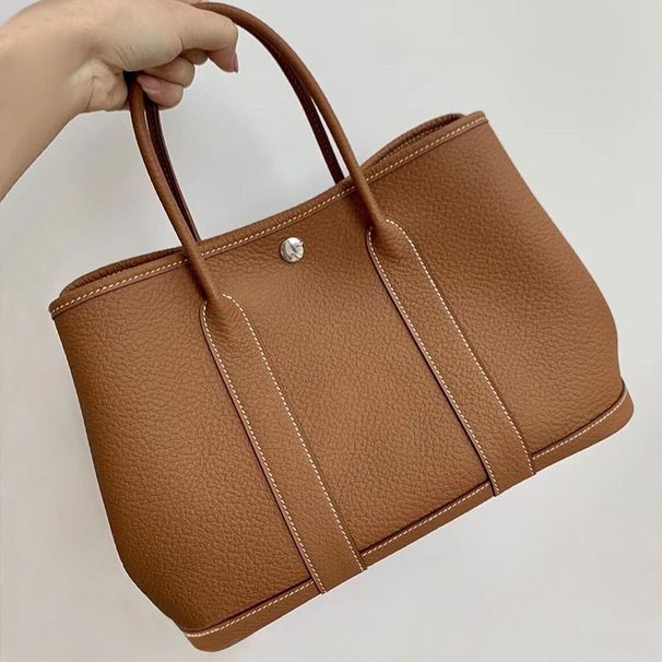 Sac fourre-tout à bandoulière en cuir pour femme 2025 Sac fourre-tout multifonctionnel pour le jardin Sac seau de shopping_voghion.com