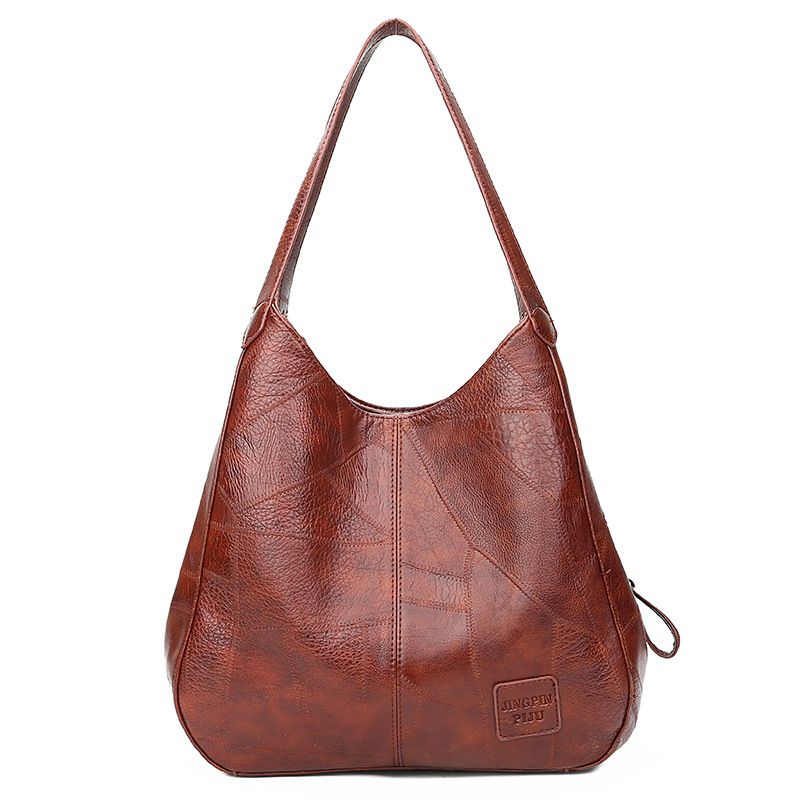 New simple single shoulder slant span bag tote bag soft leather Lady Bag Fashion mother bag fashion_voghion.com