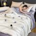 Summer Cooling Comforter Set - 4-Piece Ice Silk Bedding With Embroidery (Lightweight & Breathable, Perfect Gift For Hot Weather)_voghion.com