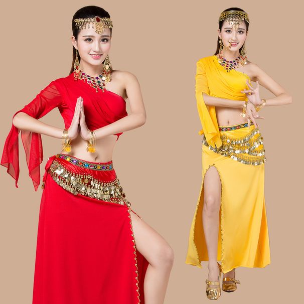 Spring and summer belly oriental practice performance costumes, goddess's new Indian dance_voghion.com