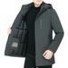 Winter New Youth Jacket Men's Mid-Length Thickened Dad's Hooded Cotton Coat Men_voghion.com