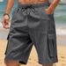 Herrenbekleidung Sommer Lose Lässige Multi Pocket Arbeitskleidung Squat Sport Casual 5 Punkt Shorts_voghion.com