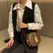 Handmade 2024 New Large Capacity Soft Leather Small Round High-end Single Shoulder Crossbody Box Bag_voghion.com