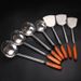 for Daily Use, Extended Handle, Chef's Kitchen Special Glossy Spatula, Stirring Shovel, Steel Colander Sp, Cooking_voghion.com