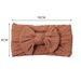 European and American Autumn Winter new children's hair accessories nylon jacquard bow baby headband baby fontanelle wide hair band_voghion.com