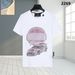 Philipp Plain Spring And Summer Short Sleeved Men's Round Neck T, Domineering Personality PP Hot Diamond Casual Fashion Men's Short T_voghion.com