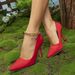 Women's Single Shoes Solid Color High-heeled Shoes With Slim Plus Size Women's Shoes Simple Pointy_voghion.com