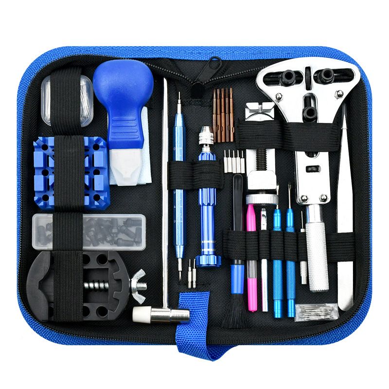 Outils de réparation de montres Kit d'outils de réparation de montres Ensemble d'outils de réparation de montres Ensemble de 212 pièces Combinaison de démontage et de remplacement de batterie_voghion.com