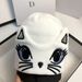 Versão coreana bonito gato bordado tricô chapéu outono inverno doce orelhas de gato (pão em forma de orelha de gato cozido no vapor) lã quente_voghion.com