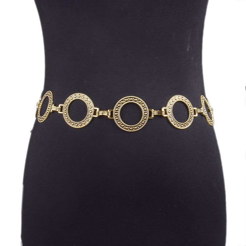Neuer kleiner Duftgürtel im neuen Stil mit exquisiter geschnitzter geometrischer Metallmodehose und kreisförmigem Ring, OL-reife Damen_voghion.com
