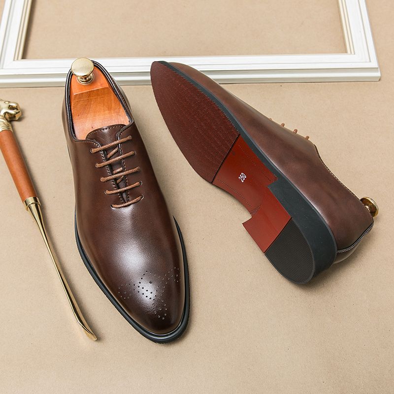 Us High Quality Men's Fashion Oxford Wedding Men Dress Leather Shoes 2024 Gentleman Office Man Shoe_voghion.com