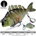 Esca per la pesca in mare multi-sezione a 6 sezioni con spinner Sequins da 9 cm e 24,6 g_voghion.com