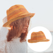 Cappello di paglia pieghevole a righe colorate Panama da donna, in vendita a caldo, in Boemia, per spiaggia, estate, sole_voghion.com