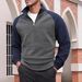 Sudadera con capucha y cremallera para hombre, de forro polar, estilo urbano informal._voghion.com
