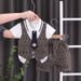 Boys Summer Suit Boys Handsome Pullover Short Sleeved Two Piece Suit Stylish Children Baby Dress Suit_voghion.com
