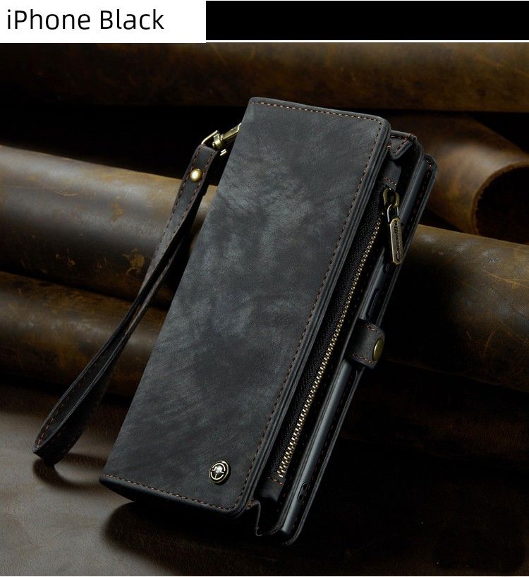 Unbeatable Quality Fashion Multifunction Carrying Strap Wallet Business Leather Mobile Phone Shell For IPhone Iphone14 14plus 15pro 13 12_voghion.com
