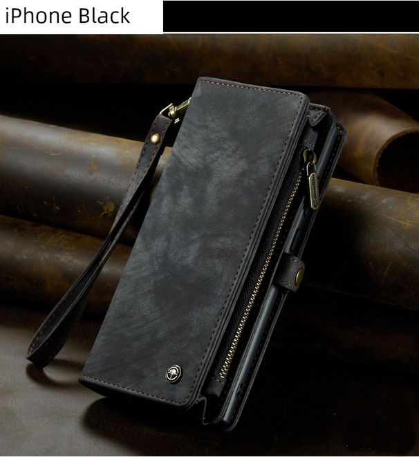 Unbeatable Quality Fashion Multifunction Carrying Strap Wallet Business Leather Mobile Phone Shell For IPhone Iphone14 14plus 15pro 13 12_voghion.com