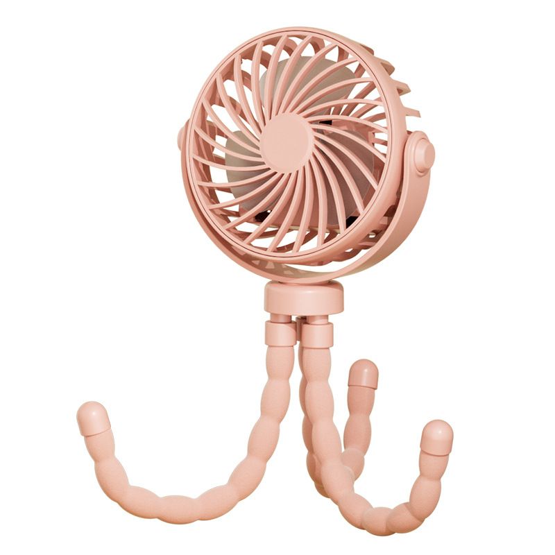 New Octopus Children's Car Handheld Mini Desk USB Rechargeable Desktop Multifunctional Fan_voghion.com