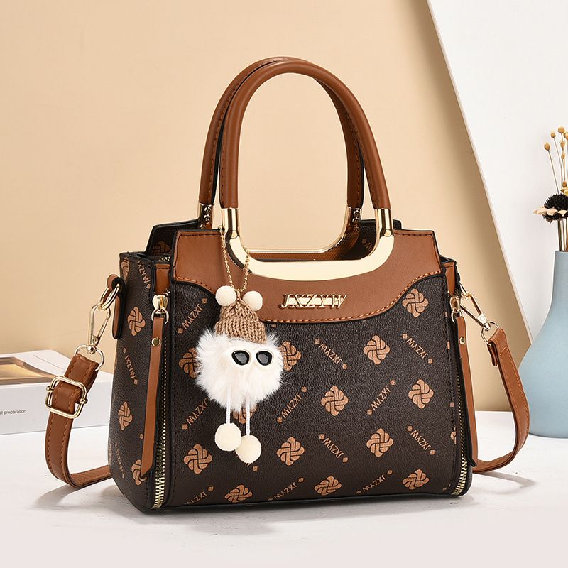 Damehåndtaske Stor kapacitet Mode Dametaske Simple Texture Trend Dametaske_voghion.com