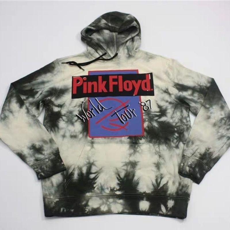 Autumn And Winter Tie Dyeing Boyfriend Style Hoodie Large Edition With Velvet Sweatshirt Fashion Trendy Set Head Fat_voghion.com