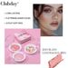 Natural Fine Shimmer Nude Pearl Blush Pork Belly Marble Facial Highlight Brightening Makeup Palette_voghion.com