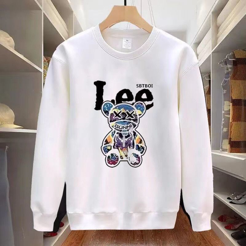 Abbigliamento maschile Felpa di velluto di alta qualità da uomo Autunno e inverno Girocollo Stampa Marchio alla moda Ins Luce Lusso Bello Sciolto Versatile Top_voghion.com