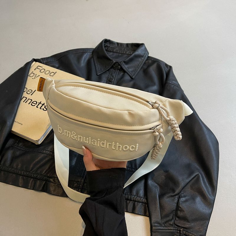 Canvas Casual One-shoulder Men's Fashion Brand Crossbody Bag Sports Chest Bag Niche Women's Fanny Pack_voghion.com