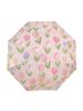 8 osso guarda-sol rosa tulipa senhoras guarda-sol preto cola protetor solar três dobras guarda-chuva dobrável ensolarado e chuvoso_voghion.com