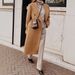 Women's Oversized Wool-Blend Trench Coat – Long Sleeve, Double-Breasted, Plus Size (White/Khaki, Polyester, Workwear Essential, Fall & Winter)_voghion.com
