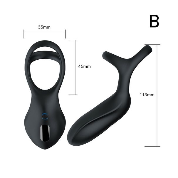 Frequenze Vibrazione 10 Anelli Ritardo Eiaculazione Anelli Giocattoli sessuali per uomini Allenamento resistenza sessuale Silico ual_voghion.com