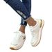 Colored lace up casual single autumn new round toe flat bottom mesh sequin sports for women s shoes_voghion.com