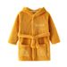 Ropa de casa de primavera para niños y niñas, albornoces para bebés, camisón con capucha de franela de dibujos animados para niños_voghion.com