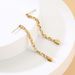 Retro Tassel Chain Earrings - 18K Gold Plated Vintage Hong Kong Style Earrings (French Elegance Collection)_voghion.com